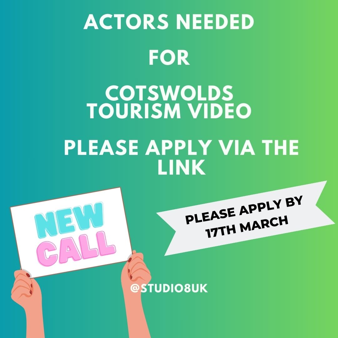 poster for job advert for actors